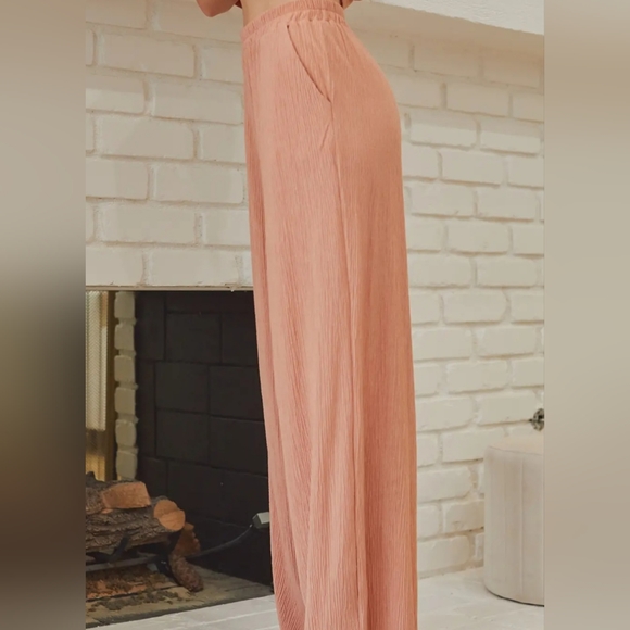 #265 🛑M BOHO CHIC 2 PIECE SET WIDE LEG PANTS & TUNIC TOP - Picture 11 of 12